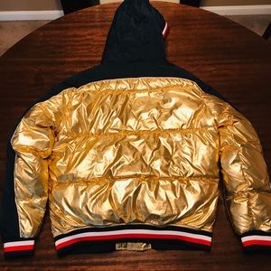 tommy hilfiger gold jacket